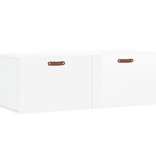 VidaXL Wandkast 100x36,5x35 cm bewerkt hout hoogglans wit
