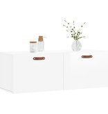 VidaXL Wandkast 100x36,5x35 cm bewerkt hout hoogglans wit