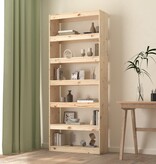 VidaXL Boekenkast/kamerscherm 80x30x199,5 cm massief grenenhout