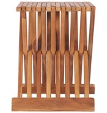 VidaXL Kruk inklapbaar 40x32x45 cm massief teakhout