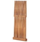 VidaXL Kruk inklapbaar 40x32x45 cm massief teakhout