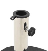 VidaXL Parasolvoet rond 28,5 kg graniet zwart