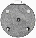 VidaXL Parasolvoet rond 28,5 kg graniet zwart