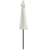 VidaXL Balkonparasol half met aluminium paal 270x144 cm zandkleurig