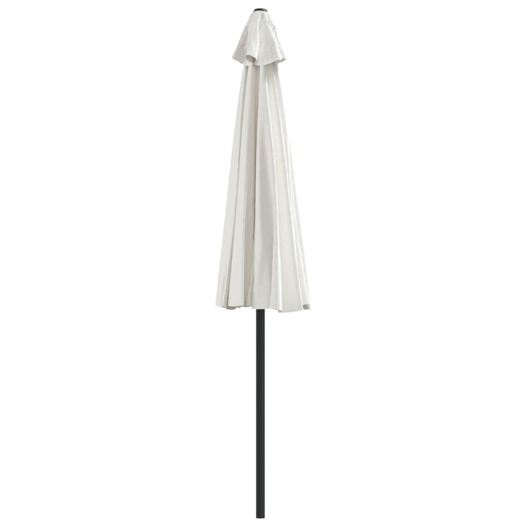 VidaXL Balkonparasol half met aluminium paal 270x144 cm zandkleurig