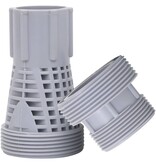 VidaXL 2-delige Zwembadslangaansluitingen kunststof