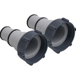 VidaXL Zwembadslangadapters 2 st kunststof