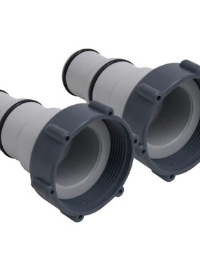 VidaXL Zwembadslangadapters 2 st kunststof