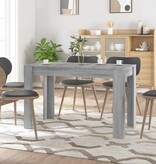 VidaXL Eettafel 120x60x76 cm bewerkt hout grijs sonoma eikenkleurig