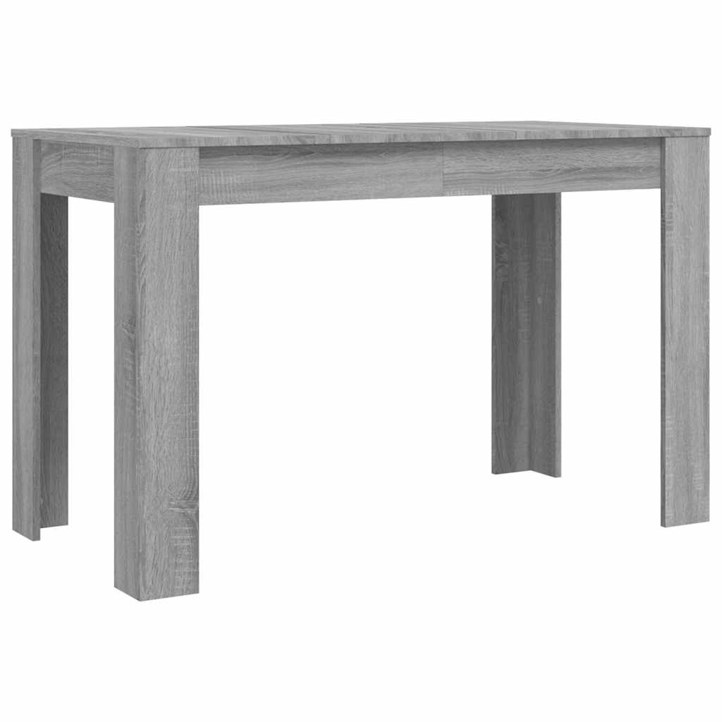 VidaXL Eettafel 120x60x76 cm bewerkt hout grijs sonoma eikenkleurig