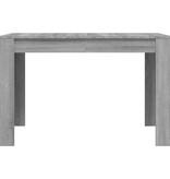 VidaXL Eettafel 120x60x76 cm bewerkt hout grijs sonoma eikenkleurig