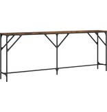 VidaXL Wandtafel 200x29x75 cm bewerkt hout gerookt eikenkleurig