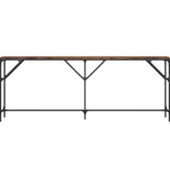 VidaXL Wandtafel 200x29x75 cm bewerkt hout gerookt eikenkleurig