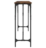 VidaXL Wandtafel 200x29x75 cm bewerkt hout gerookt eikenkleurig