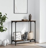 VidaXL Wandtafel 75x30,5x75 cm bewerkt hout gerookt eikenkleurig