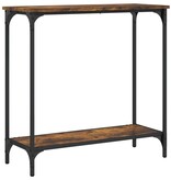 VidaXL Wandtafel 75x30,5x75 cm bewerkt hout gerookt eikenkleurig