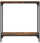 VidaXL Wandtafel 75x30,5x75 cm bewerkt hout gerookt eikenkleurig