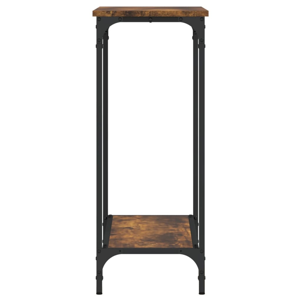 VidaXL Wandtafel 75x30,5x75 cm bewerkt hout gerookt eikenkleurig