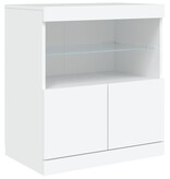 VidaXL Dressoir met LED-verlichting 60x37x67 cm wit
