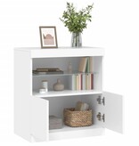 VidaXL Dressoir met LED-verlichting 60x37x67 cm wit