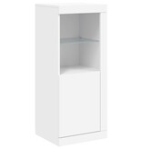 VidaXL Dressoir met LED-verlichting 41x37x100 cm wit