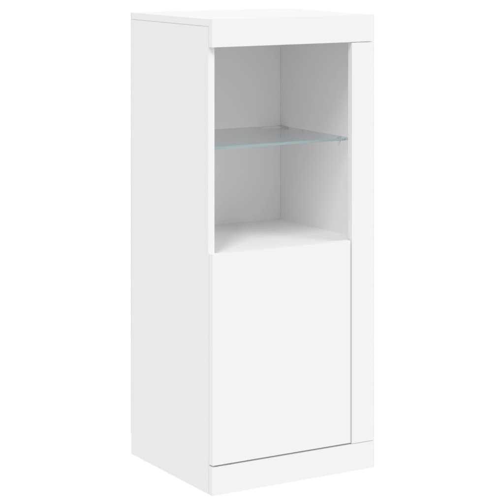 VidaXL Dressoir met LED-verlichting 41x37x100 cm wit
