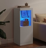 VidaXL Dressoir met LED-verlichting 41x37x100 cm wit