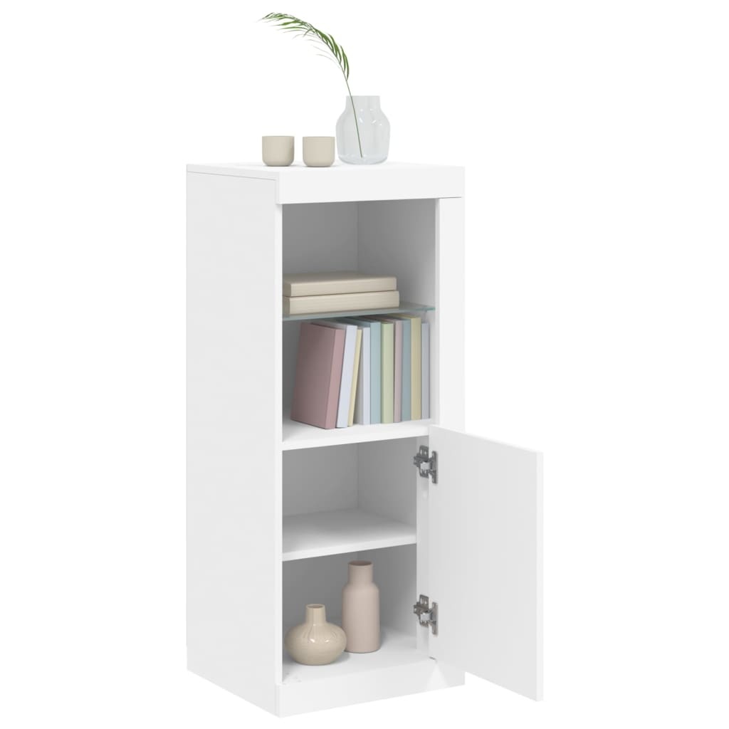 VidaXL Dressoir met LED-verlichting 41x37x100 cm wit