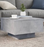 VidaXL Salontafel 55x55x31 cm bewerkt hout betongrijs