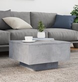 VidaXL Salontafel 55x55x31 cm bewerkt hout betongrijs