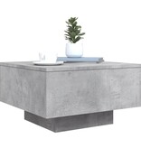 VidaXL Salontafel 55x55x31 cm bewerkt hout betongrijs