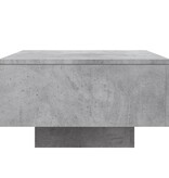 VidaXL Salontafel 55x55x31 cm bewerkt hout betongrijs