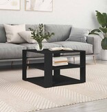 VidaXL Salontafel 59,5x59,5x40 cm bewerkt hout zwart