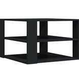 VidaXL Salontafel 59,5x59,5x40 cm bewerkt hout zwart