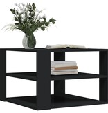 VidaXL Salontafel 59,5x59,5x40 cm bewerkt hout zwart
