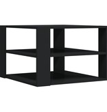 VidaXL Salontafel 59,5x59,5x40 cm bewerkt hout zwart