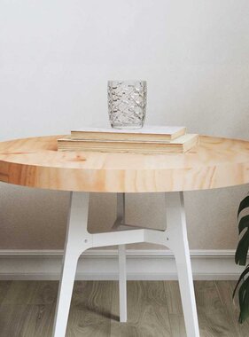 VidaXL Tafelblad rond Ø50x3 cm massief grenenhout