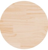 VidaXL Tafelblad rond Ø50x3 cm massief grenenhout