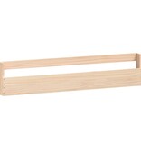 VidaXL Wandschoenenrekken 2 st 110x9x23 cm massief grenenhout