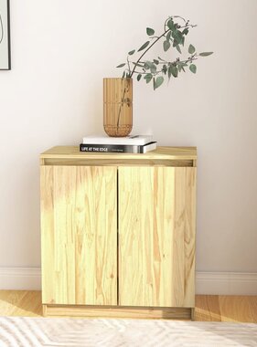 VidaXL Bijzetkast 60x36x65 cm massief grenenhout