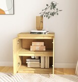 VidaXL Bijzetkast 60x36x65 cm massief grenenhout
