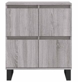 VidaXL Dressoir 60x30x75 cm bewerkt hout grijs sonoma eikenkleurig