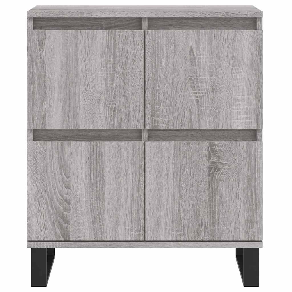 VidaXL Dressoir 60x30x75 cm bewerkt hout grijs sonoma eikenkleurig