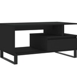 VidaXL Salontafel 90x49x45 cm bewerkt hout zwart