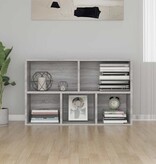 VidaXL Boekenkast/dressoir 50x25x80 cm bewerkt hout sonoma grijs