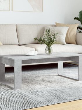 VidaXL Salontafel 102x50x35 cm bewerkt hout betongrijs