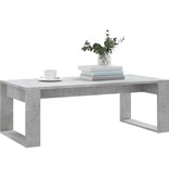 VidaXL Salontafel 102x50x35 cm bewerkt hout betongrijs