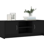 VidaXL Tv-meubel 102x30x37,5 cm bewerkt hout zwart