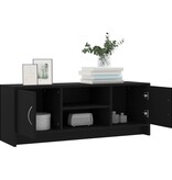 VidaXL Tv-meubel 102x30x37,5 cm bewerkt hout zwart