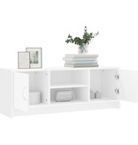 VidaXL Tv-meubel 102x30x37,5 cm bewerkt hout wit